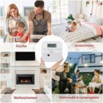 WOLF SHIELD Mini CO-Melder mit LCD-Anzeige und Standhalterung