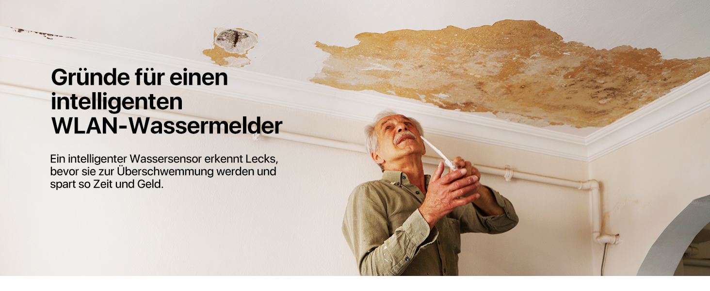 X-Sense Wassermelder-Set SWS0A41 mit vier Funksensoren und SBS50 Basisstation – Detail 7