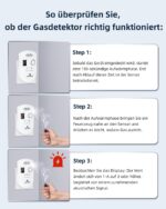 Firlarm Gasmelder für Stadtgas, Methan, Propan und Butan, EN 50194, 85 dB – Bild 7
