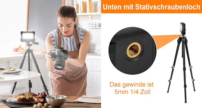 MEIKEE FLC060 Akku-Arbeitsleuchte mit klappbarem Bügel und Magnethalterung – Detail 7