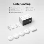 X-Sense SWS55 Wassermelder-Set mit vier Sensoren und Basisstation SBS50