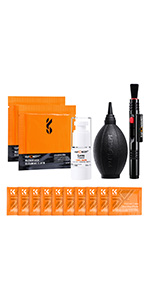 K&F Concept 15-in-1 Kamera-Reinigungsset mit Blasebalg, Reinigungsstift, Reinigungsflüssigkeit und Mikrofasertüchern – Detail 7