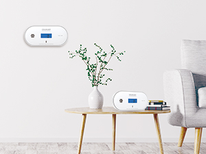 Wisualarm C06 Kohlenmonoxid-Melder mit blau hinterleuchtetem LCD, Temperatur- und Feuchteanzeige – Detail 7