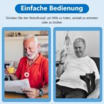 Daytech Notrufset für Senioren in Weiss mit SOS-Armband, Ruftaste und Funkempfänger