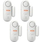 tiiwee TWWA01 Tür- und Fensteralarm in Weiss mit Magnetkontakt, Zweierset