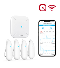 X-Sense SWS55 Wassermelder-Set mit vier Sensoren und Basisstation SBS50 – Detail 7