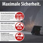 Brennenstuhl Akku-Baustrahler mit 4500 Lumen und eingesetztem 18-Volt-Akku