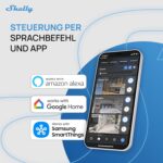 Shelly Flood Gen4 Wassersensor mit angeschlossenem Leck-Sensorkabel auf dem Boden
