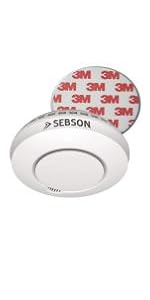 SEBSON GS153 Wassermelder mit 10-Jahres-Batterie auf dem Boden – Detail 7
