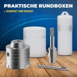S&R Hohl-Bohrkrone Ø 82 mm mit SDS-plus-Adapter und Zentrierbohrer