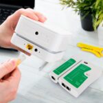 SGILE 12-in-1 Netzwerk-Werkzeugset mit Crimpzange, Kabeltester und RJ45-Steckern