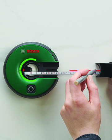Bosch Truvo Ortungsgerät in Grün mit LED-Ampel und Markierungsschlitzen – Detail 7