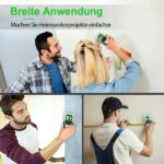 FOLAI 510-BX Leitungssucher in Grün mit LCD-Anzeige beim Scannen einer Wand