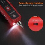Proster XQ 350 Kabelsucher in Rot mit Sender, Empfänger, Kopfhörer und Krokodilklemmen