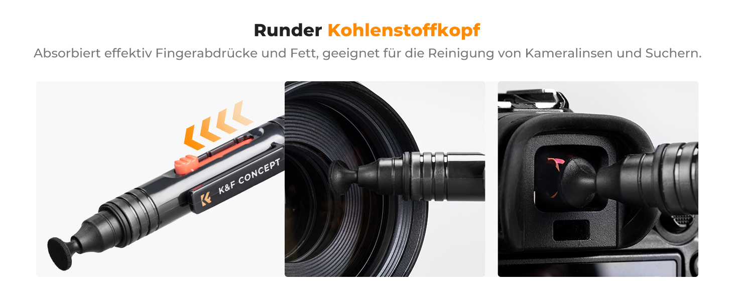 K&F Concept Reinigungsset mit Blasebalg, Reinigungsstift und zwei Mikrofasertüchern – Detail 7