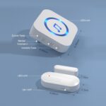 SanJie Funk-Türsensor mit Magnet und Empfänger für die Steckdose