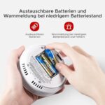 X-Sense CO03D Kohlenmonoxidmelder mit LCD-Anzeige des gemessenen CO-Werts