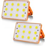 T-SUN LED Arbeitsstrahler mit klappbarem Bügel, USB-Buchse und Akkufach