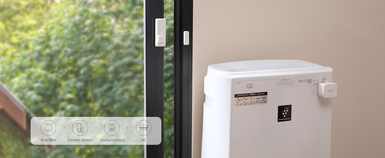 SwitchBot Kontaktsensor in Weiss mit separatem Magnetteil für Tür und Fenster – Detail 8