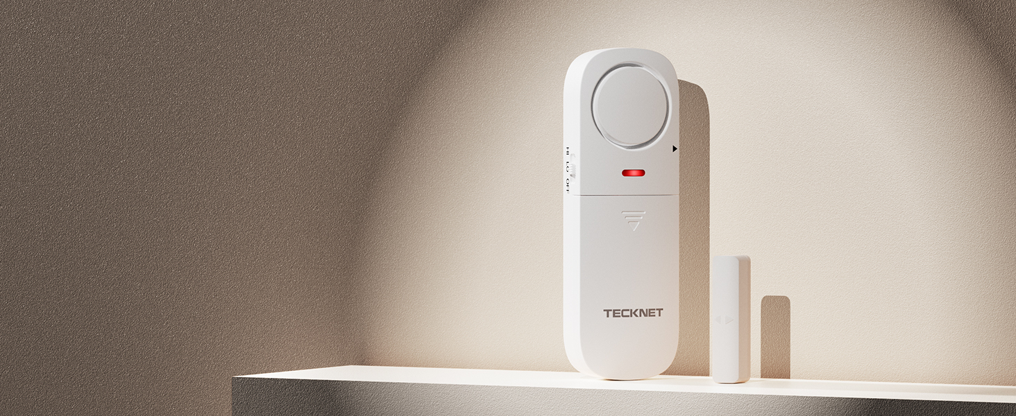 TECKNET TK-WA151 Fensteralarm in Weiss mit Magnetkontakt und Fernbedienung – Detail 8