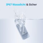 SwitchBot WLAN Wassermelder W4402000 mit Sensorkontakten auf der Oberseite