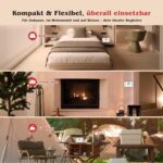 Safeliveo CO03 Kohlenmonoxidmelder in Weiss mit digitalem Display, freistehend aufgestellt