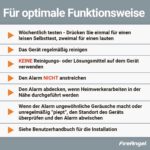 FireAngel FA3820 Kohlenmonoxidmelder in Weiss mit Testtaste und CO-Warnleuchte