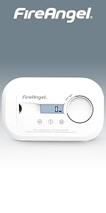 FireAngel FA3820 Kohlenmonoxidmelder in Weiss mit Testtaste und CO-Warnleuchte – Detail 8