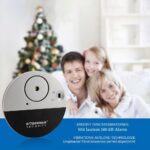 WER Doberman Fensteralarm mit Vibrationssensor, vier flache Sensoren im Set