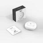X-Sense SWS51 Wassermelder in Weiss, flacher Funksensor mit Sonden an der Unterseite