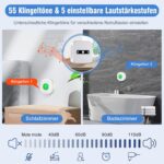 DAYTECH CC02 Notrufknopf mit Funkempfänger und Trageband