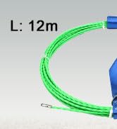 Glasfaser-Einziehstangen-Set vn-003 mit zehn Stangen und neun Aufsätzen – Detail 8