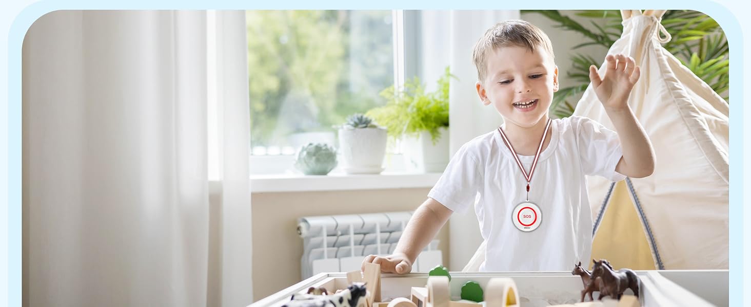 SINGCALL WE57 Notrufknopf in Rot mit grosser Drucktaste – Detail 8