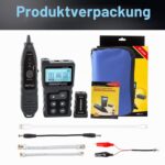 NOYAFA NF-8209 Netzwerkkabel-Tester mit LCD-Anzeige, Fernadapter und Empfänger für die Leitungssuche