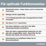 FireAngel FA6813 Kohlenmonoxidmelder in Weiss mit grosser Testtaste und roter CO-Anzeige