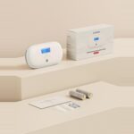 X-Sense XC0C-SR Kohlenmonoxid-Melder in Weiss mit digitalem Display und Testtaste
