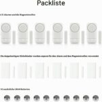Selbstklebender Tür- und Fensteralarm mit Magnetstreifen am Fensterflügel