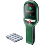 Bosch UniversalDetect Leitungssuchgerät mit Display an einer Wand