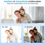 Darstellung des Autofokus und Vergleich von zu hellem und zu dunklem Bild