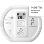Ei Electronics Ei208D Kohlenmonoxidmelder mit Display, Testknopf und Montageplatte