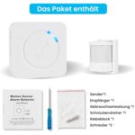 PHYSEN Funk-Bewegungsmelder mit Empfänger für die Steckdose