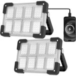 OHAYORI 8-CUP LED Baustrahler mit klappbarem Griff, Magnetsockel und USB-Anschluss