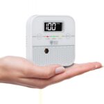 WOLF SHIELD Mini CO-Melder mit LCD-Anzeige und Standhalterung