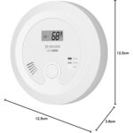 X-Sense CO03B Kohlenmonoxidmelder mit hinterleuchtetem LCD und Prüftaste