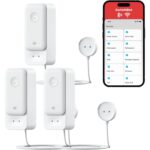 SwitchBot Wassermelder in Weiss mit einem Meter langem Sensorkabel und Sonde