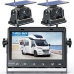 VASTEND VS-7A Solar-Rückfahrkamera mit Magnetfuss und 7-Zoll-Monitor