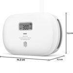 X-Sense XC0C-SR Kohlenmonoxid-Melder in Weiss mit digitalem Display und Testtaste