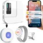 CallToU TY01WH Notrufknopf in Weiss mit Armband und steckbarem Empfänger