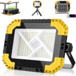 CLV LED-Akkustrahler mit Solarpanel, Tragebügel und Magneten auf der Rückseite