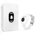 Daytech Notrufset für Senioren in Weiss mit SOS-Armband, Ruftaste und Funkempfänger